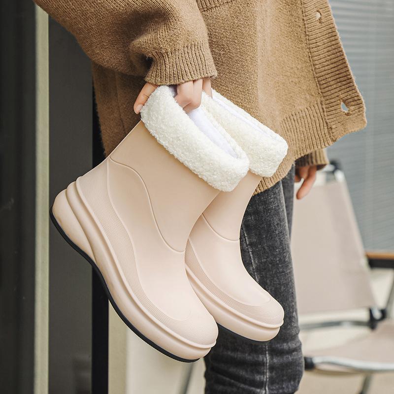 Women's Fashion Versatile Soft-soled Non-slip Rain Boots