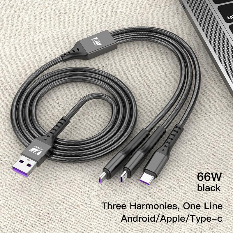 Type-C One-To-Three Car Fast Charging Mobile Phone Data Cabl For Lexus UX LS RX RX350 RX450h IS200 IS250 GS NX LX600 RX330 NX300GZ1