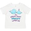 Inktastic My Great Aunt Whale-y Loves Me Toddler T-Shirt Family Cute Grandniece