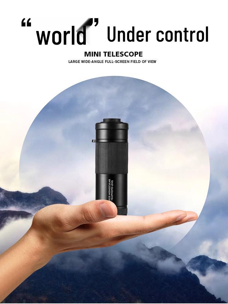 HD Pro Monocular Telescope: High Magnification, Ultra-Portable, Ideal for Concerts and Outdoor Use.