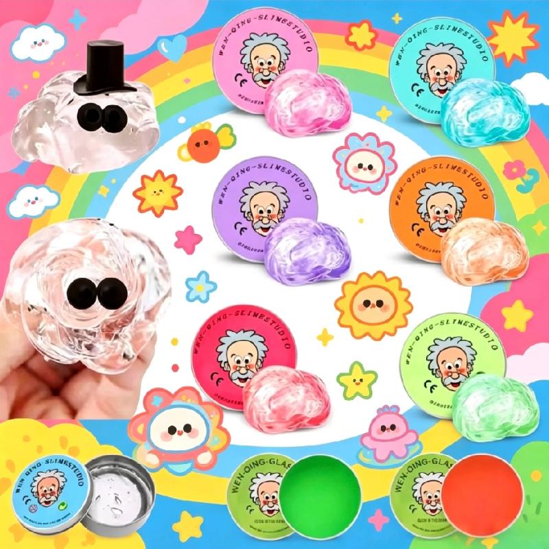 Activating Toys Colorful Non-Newtonian Liquid Decompression Toys Transparent Elastic Modeling Compound Non-Toxic Creative Crafts
