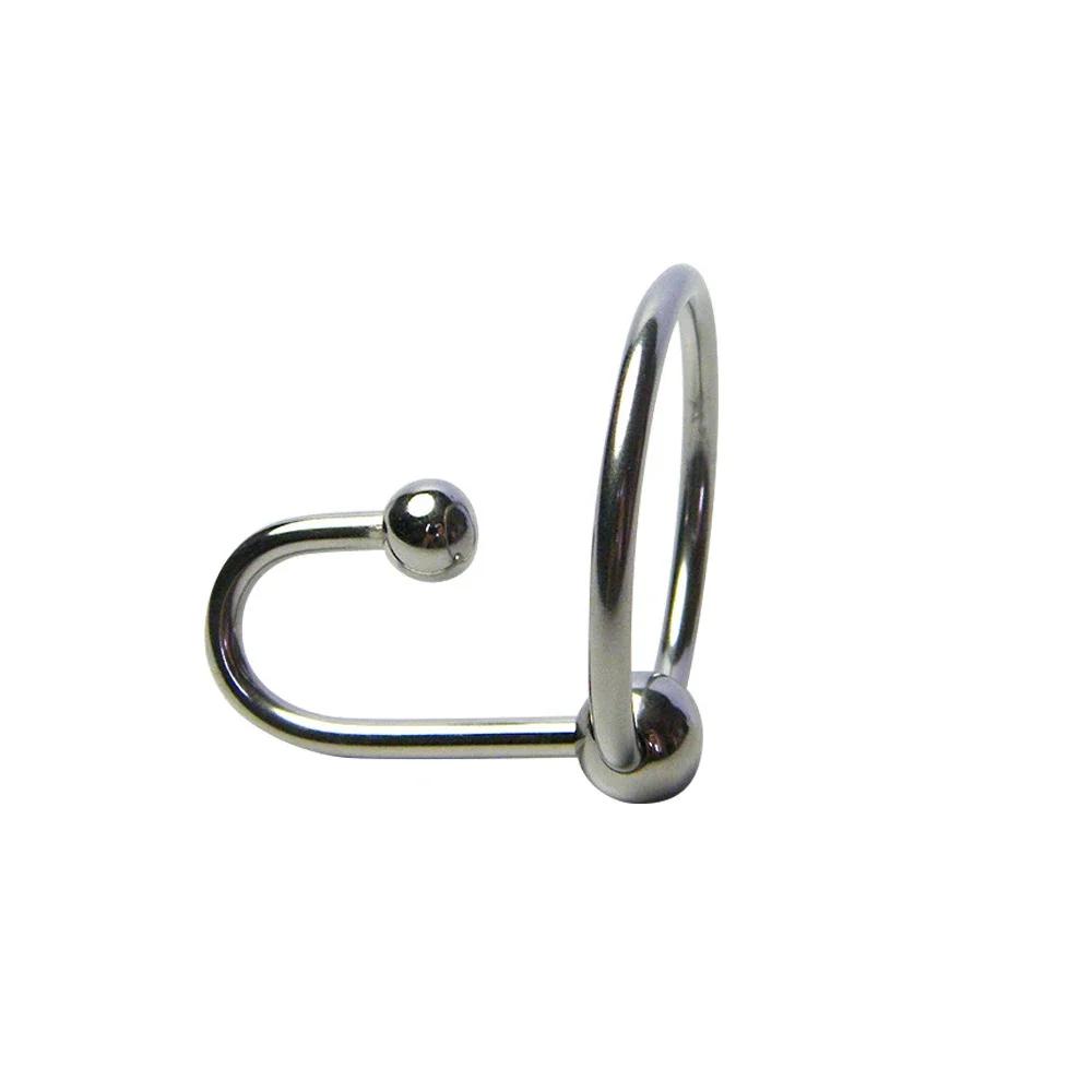 Male Sex Delay Glans Ring Metal Bead Penis Rings Stimulator Irritation Urethral Dilators Cock Ring Penis Plug Sex Toy For Men 18