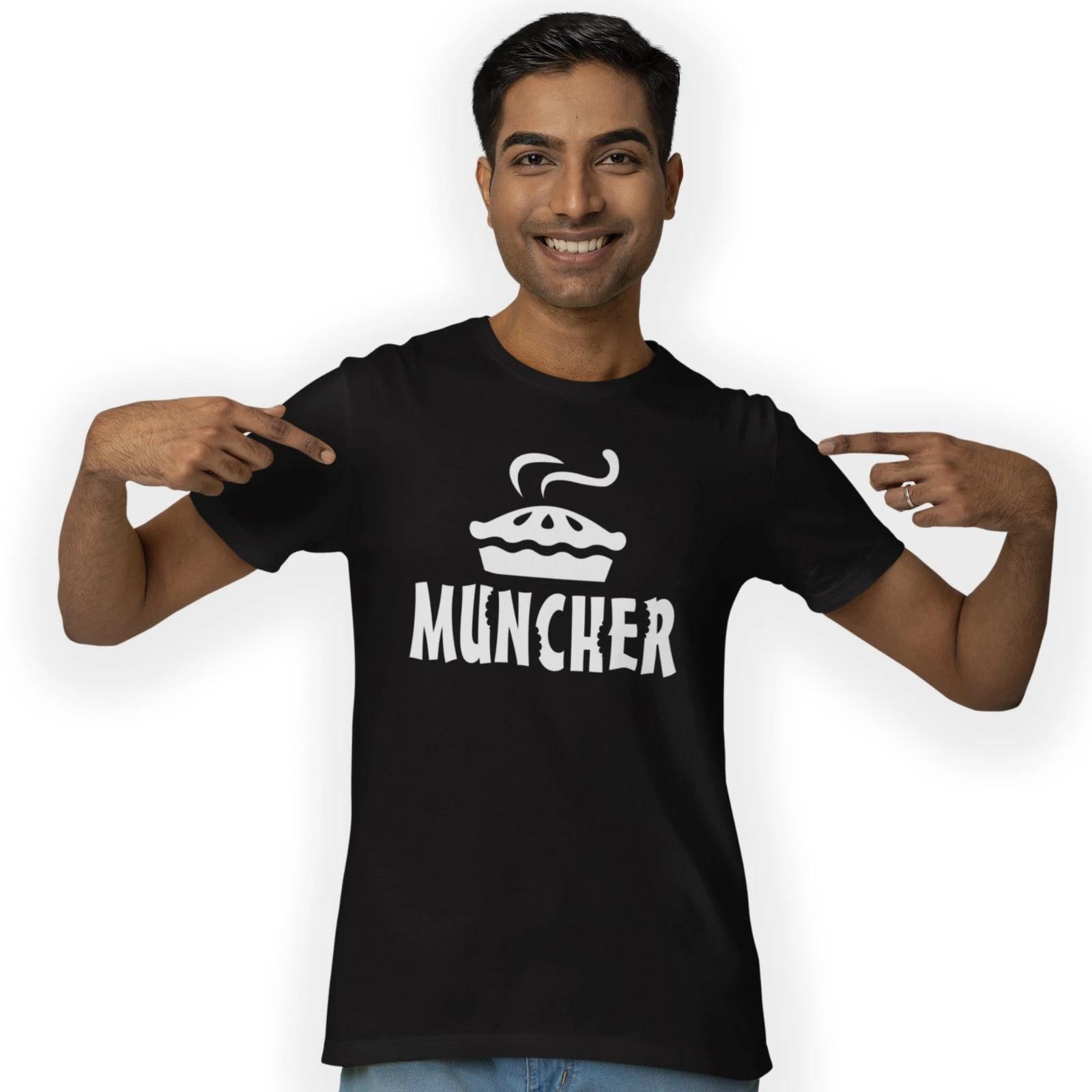 Pie Muncher T-shirt Food Funny Feast He Who Eats All The Pies Eat Meat Gravy M