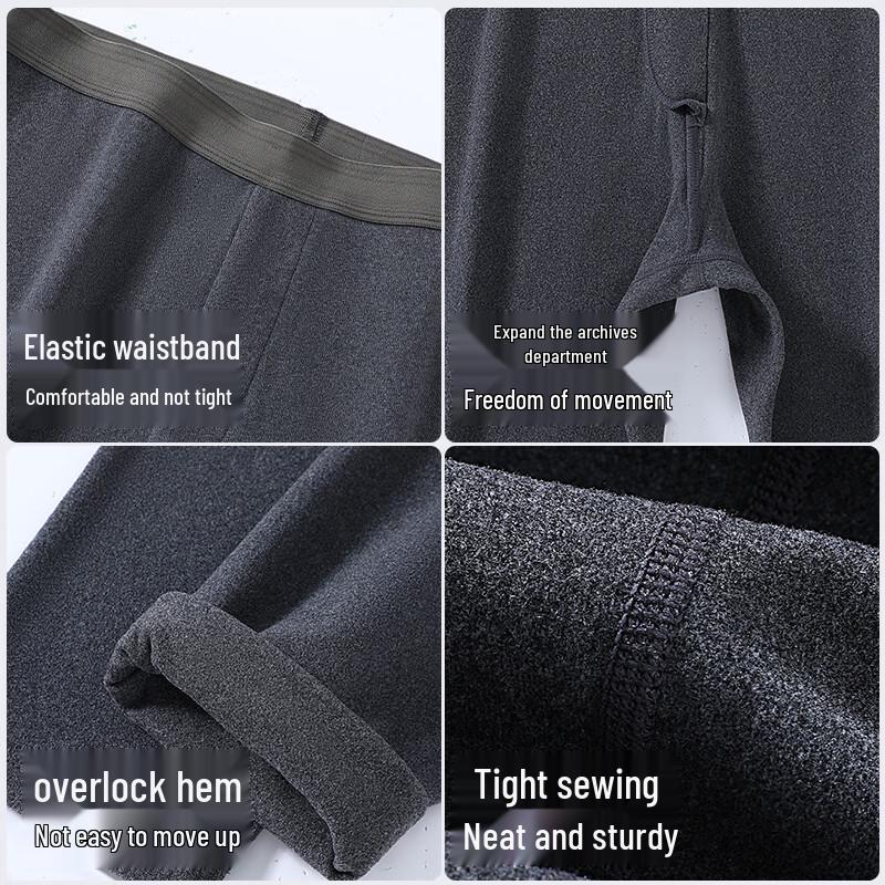 Baleno Men's 230g Double-Sided Fleece Thermal Long Johns