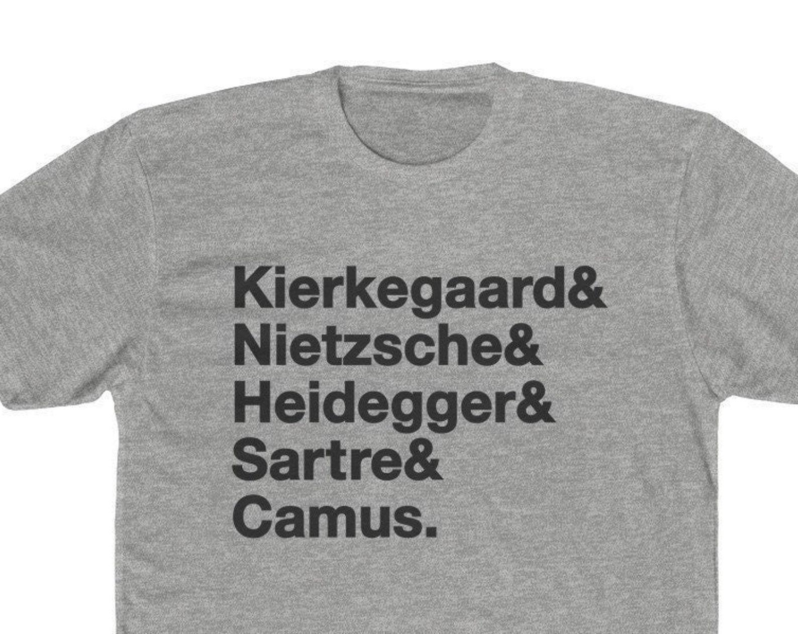 PHILOSOPHERS sartre camus nietzsche heidegger kierkegaard philosophy unisex T-shirt 3XL