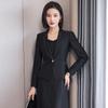 Women's White Slimming Suit Jacket – Spring/Autumn 2025: High-End, Formal, Professional Socialite Style