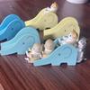 Mofusand Elephant Slide Cat Series Blind Box Gift Cute Toys Desktop Ornament Birthday Present Garage Kit Collectable Figurines