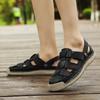 Women's Sandals Luxury Cowhide Leather Sandals 2025 New Summer Casual Roman Shoes for Women Hollow-out Beach Sandal Flat Sandals