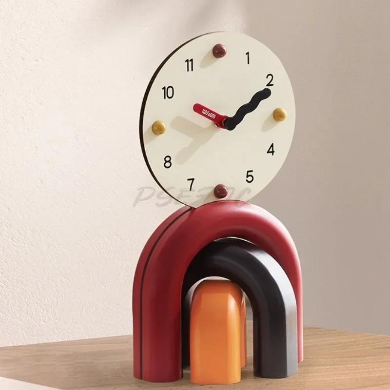 Living Room Desktop Decoration TV Cabinet Foyer Creative Home Minimalist Table Clock Decoration