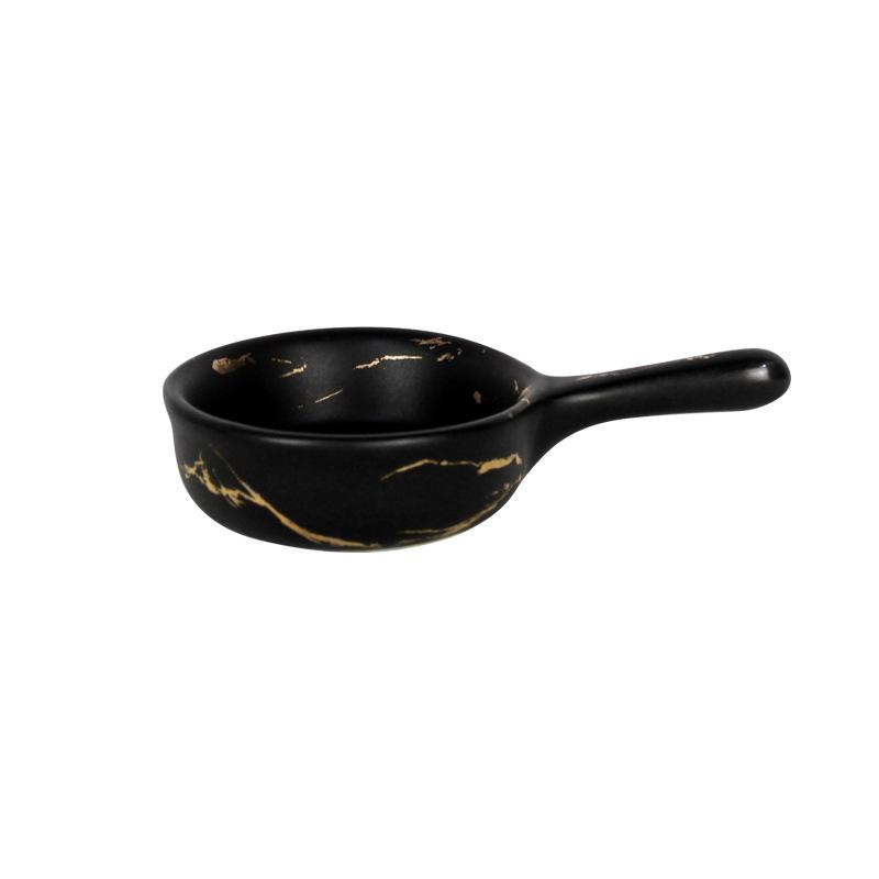 

Ceramic Sauce Dish Marbling Snack Black Dipping Plate Seasoning Container Restaurant Condiment Bowl Household Kitchen Supplies