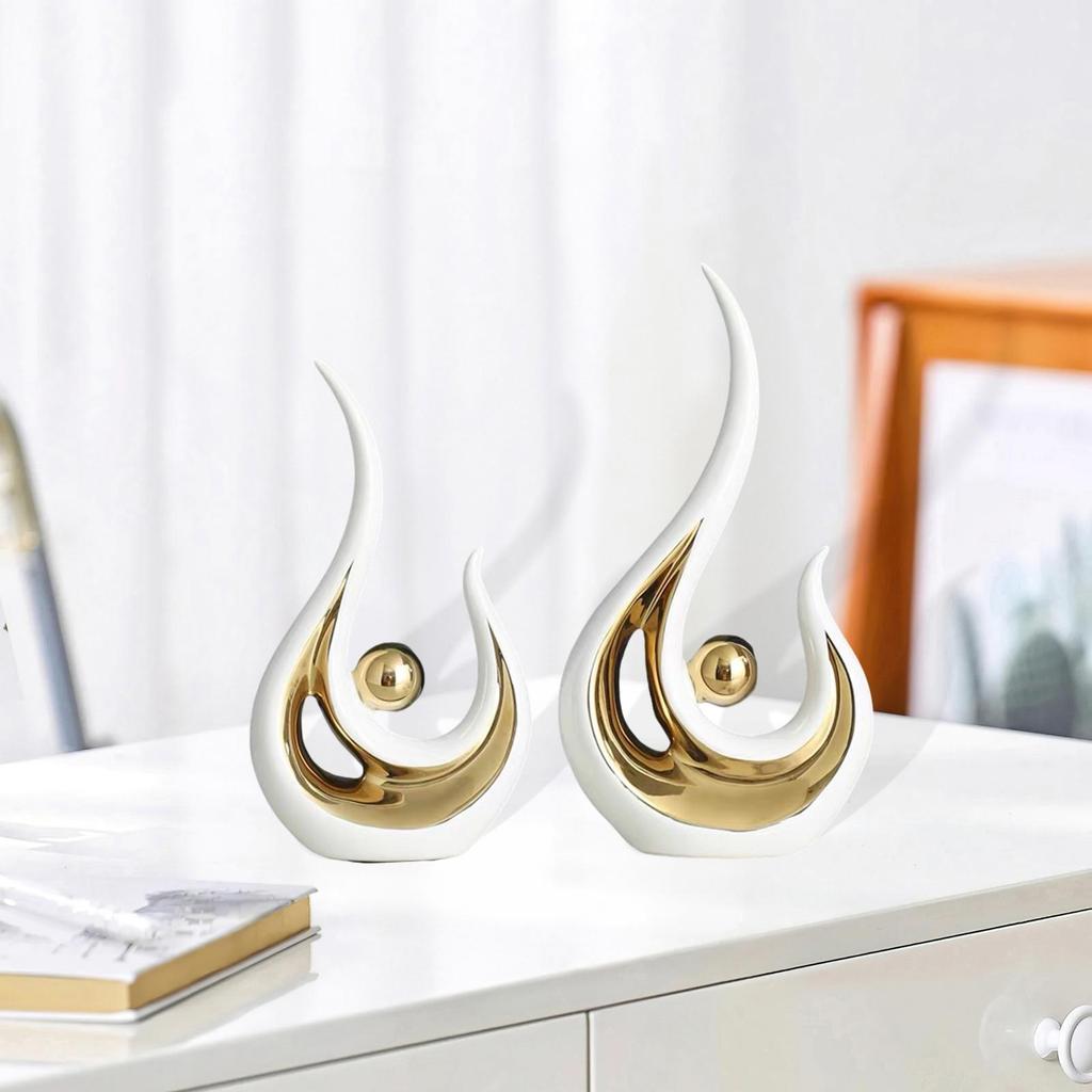 Abstract Art Statue Resin Figurine Modern Sculpture Luxury Decorative Object for Home Office Interior Decoration