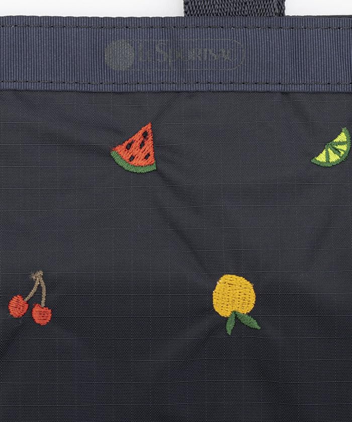 Cheap Official Tote Bag LARGE EMERALD Mixed Fruit Embroidery