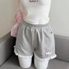Summer Lace High-Waisted Wide-Leg Shorts - Y2K Cute Otaku Style