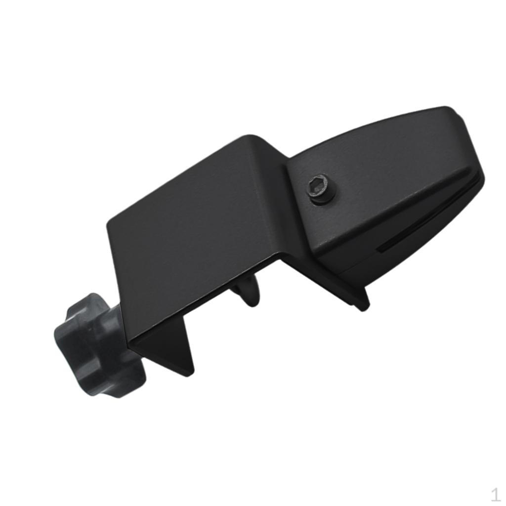 

Bracket Fixing Clip Aluminum Alloy Adjustable Durable Privacy D Shaped for Countertop Office чорний