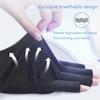 2 Paar schwarze fingerlose UV-Schutzhandschuhe Maniküre UV-Handschuhe für Zuhause DIY-Nagelkunstschutz