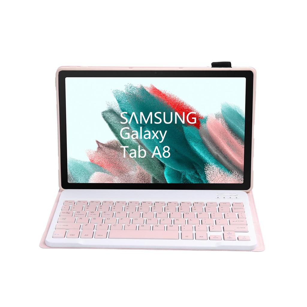 Bluetooth Tastatur Lederhülle für Samsung Tab A8 10,5 Zoll X205/X200