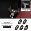 Car Seatbelt Buckle Cover Leather Seatbelt Anti-Scratch Mat Accessories For Jeep Renegade Grand Cherokee Compass Patriot Wrangle AKV1