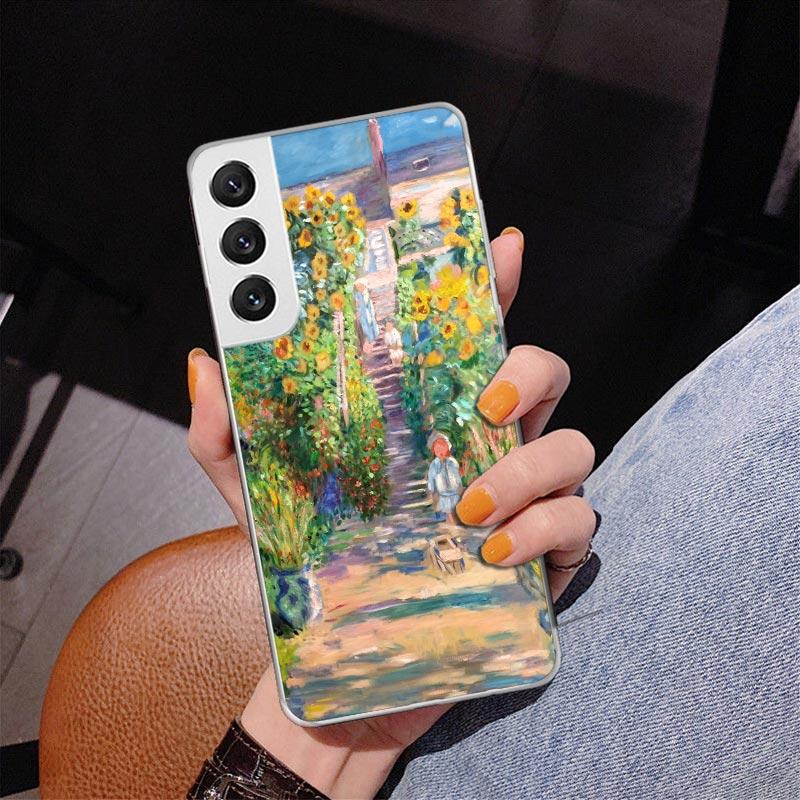 

Claude Monet Garden Lotus Bridge Phnoe Case for Samsung Galaxy S26 S25 Edge S23 S24 Ultra S22 Plus S21 S20 FE Unique Cover Soft Samsung S22 Ultra