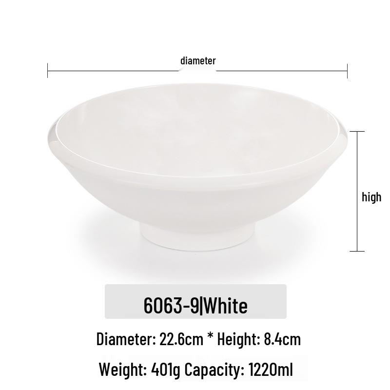 Melamine Noodle Bowl for Noodle Restaurants: Ideal for Luosifen, Malatang, Rice Noodles, and Chongqing Xiaomian