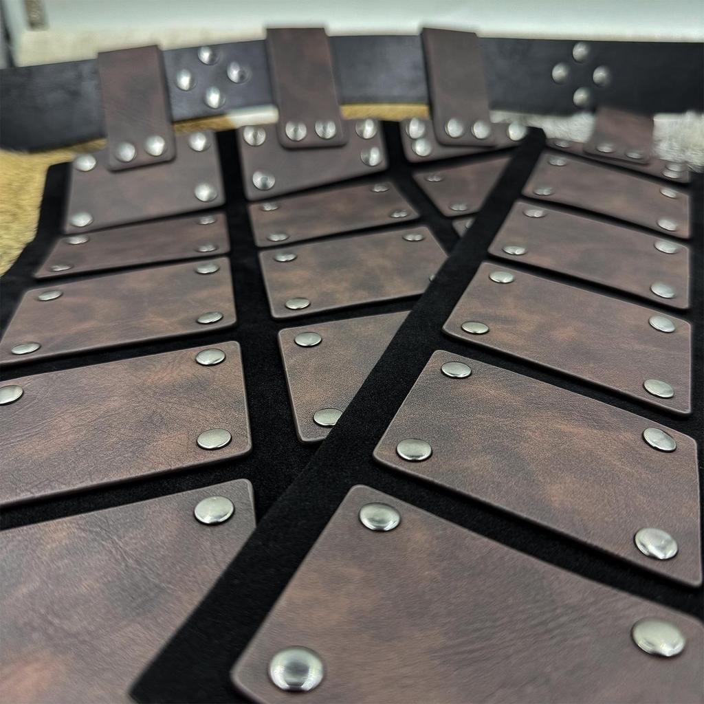 Nordic Viking Embossed Leather Scale Armor Cosplay Prop