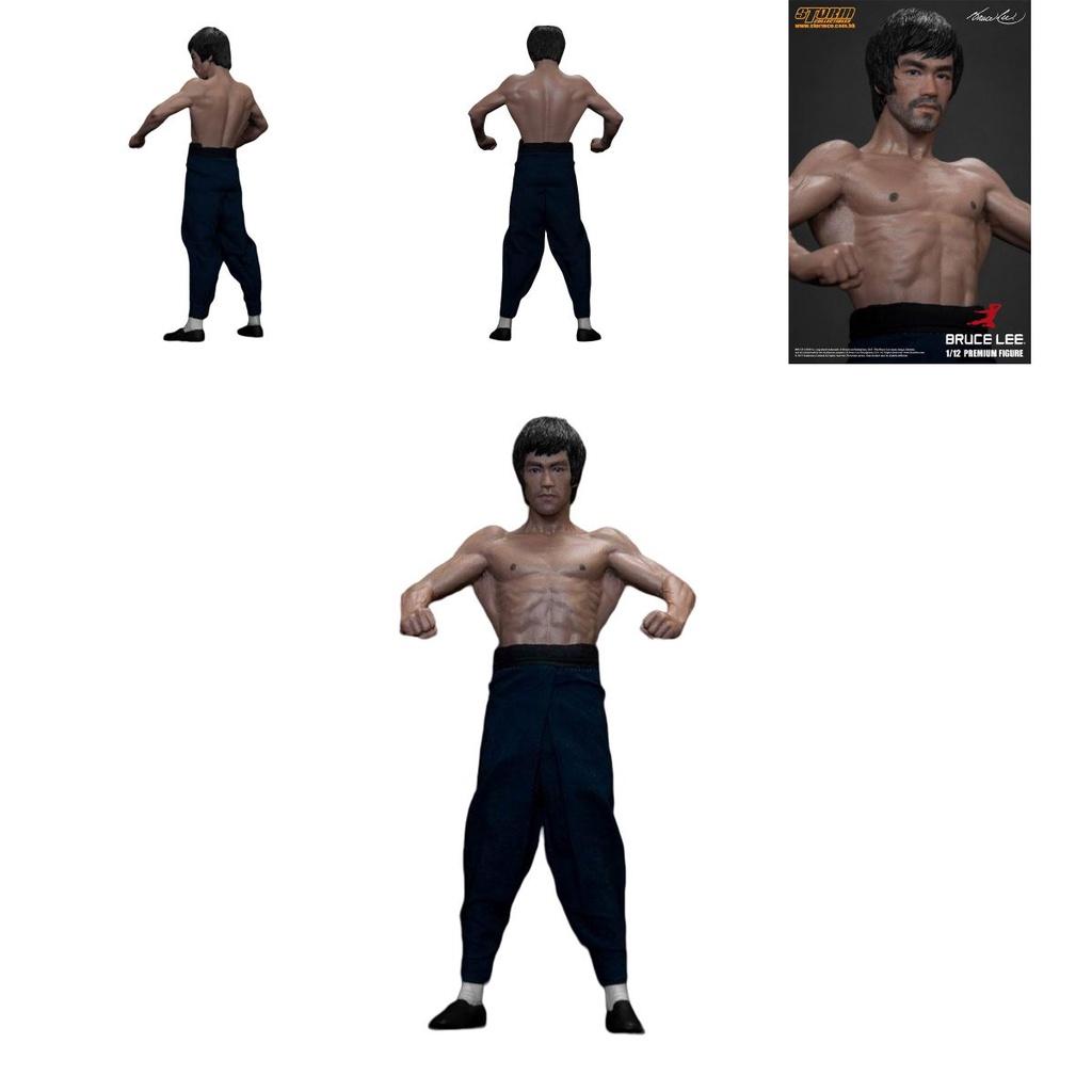 Bruce Lee Bat Mușchi Statuie Corp Întreg cu Capete Interșanjabile Figurină de Colecție