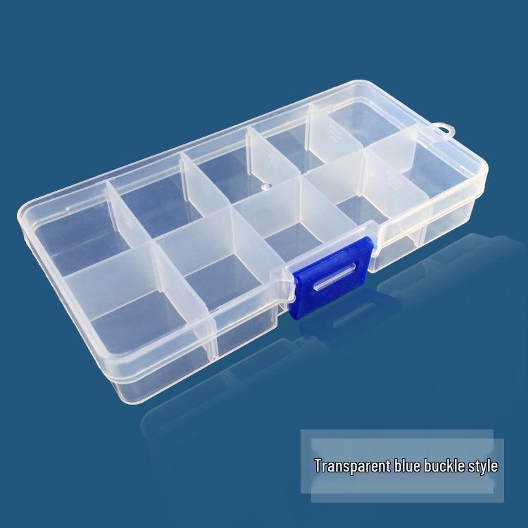 

Compact 10-Compartment Clear Plastic Box with Removable, Sortable Dividers for Component Storage Special Offer (No Negotiation)