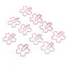100Pcs Funny Paper Clips Cute Flower Shape Electroplating Process Paper Clips for Offices Home Schoo