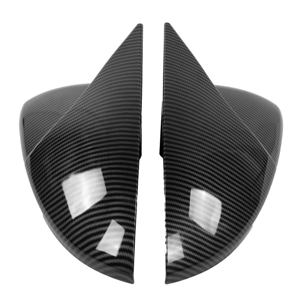 Pair of Rear Side Mirror Cover Caps Housing Addon Fit for MK7 MK7.5 R 20132020(Carbon Fiber Style )