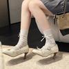 Designer Luxus Dicke Ferse Damen Mary Jane Schuhe Mode Schmetterlingsknoten Riemen Schuhe 2026 Neue Frühjahrs Damen Pumps
