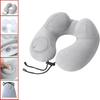 U-Shaped Comfortable Self-inflating Air Pillow Neck Support Inflatable Airplane Travel Neck Pillow Inflatable Sleeping Pillow