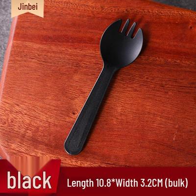 ZISIZ Disposable Plastic Cake Fork & Spoon Set