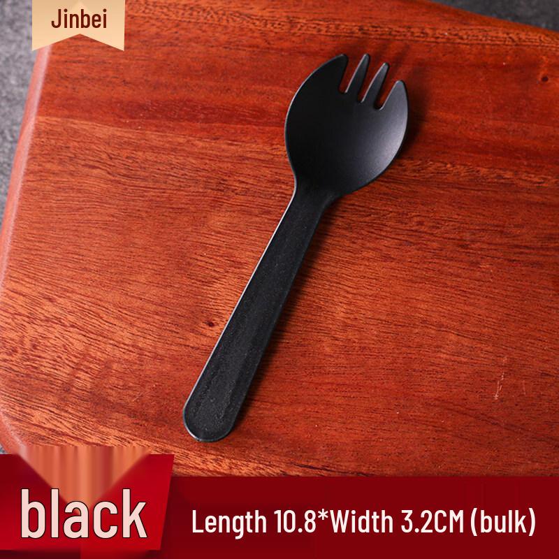 ZISIZ Disposable Plastic Cake Fork & Spoon Set