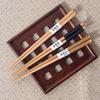1 Pair Reusable Non-slip Japanese Travel Portable Tableware Wooden Chopsticks