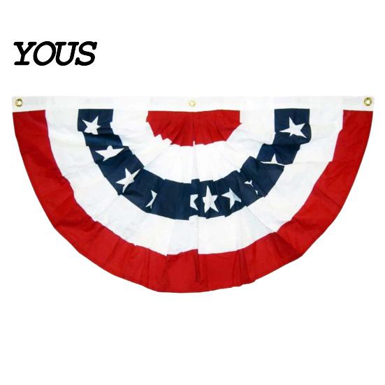 Party-Banner 4. Juli Außendekoration, Amerikanische Flagge Veranda-Schild, Rot Weiß Blau Dekorationsartikel Hängendes Banner, USA Fächerfahne,