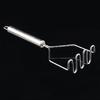 Stainless Steel Wave Shape Potato Masher Fruit Cutter Crusher Kitchen Supply