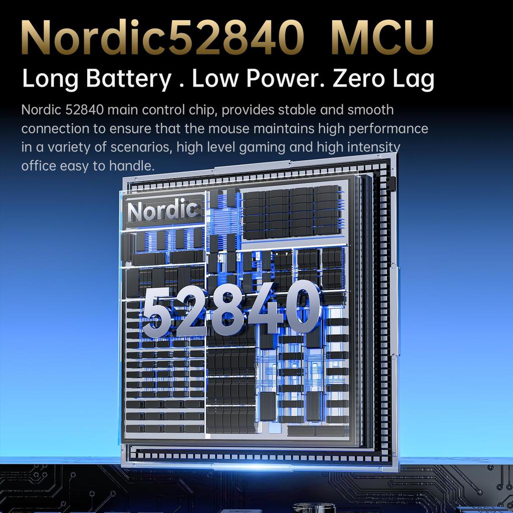 ATTACK SHARK V5 Gaming Mouse, Wireless, 8000Hz Polling Rate, Ultra-Lightweight, Tri-Mode, PAW3950MAX Sensor, 42000 DPI, Large Mouse, Symmetrical