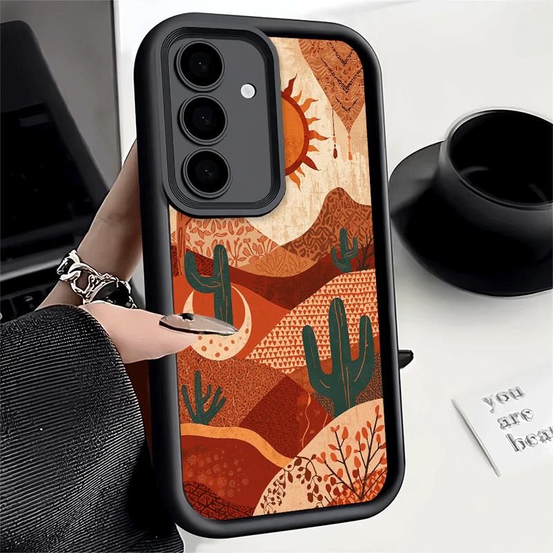 Phone Case for Samsung Galaxy A17 A16 A15 A14 A13 Cactus Pattern A56 A36 A26 A55 A35 A25 A54 A34 A24 A53 A33 A23 A07 A06