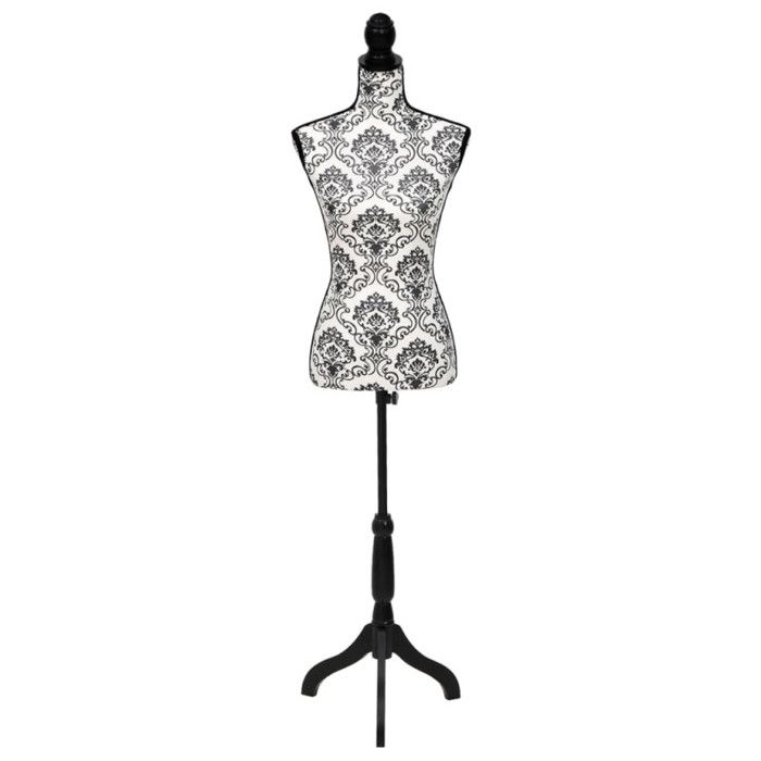 VidaXL Buste de présentation Femme Noir et blanc