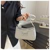 Chic Faux Leather Underarm Bag for Women 2026 Trendy Single Shoulder Purse Fashionable Daily Crossbody Handbag