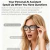 Wearable Tech AI Smart Glasses Anti-Blue Light Intelligent Eye Glasses  Image Conversation