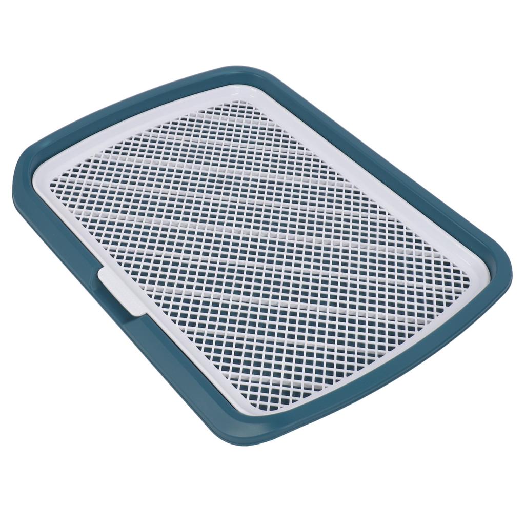 Puppy Potty Training Tray Detachable Washable Mesh Dog Pee Pad Holder Tray for Small Breed Dog Blue