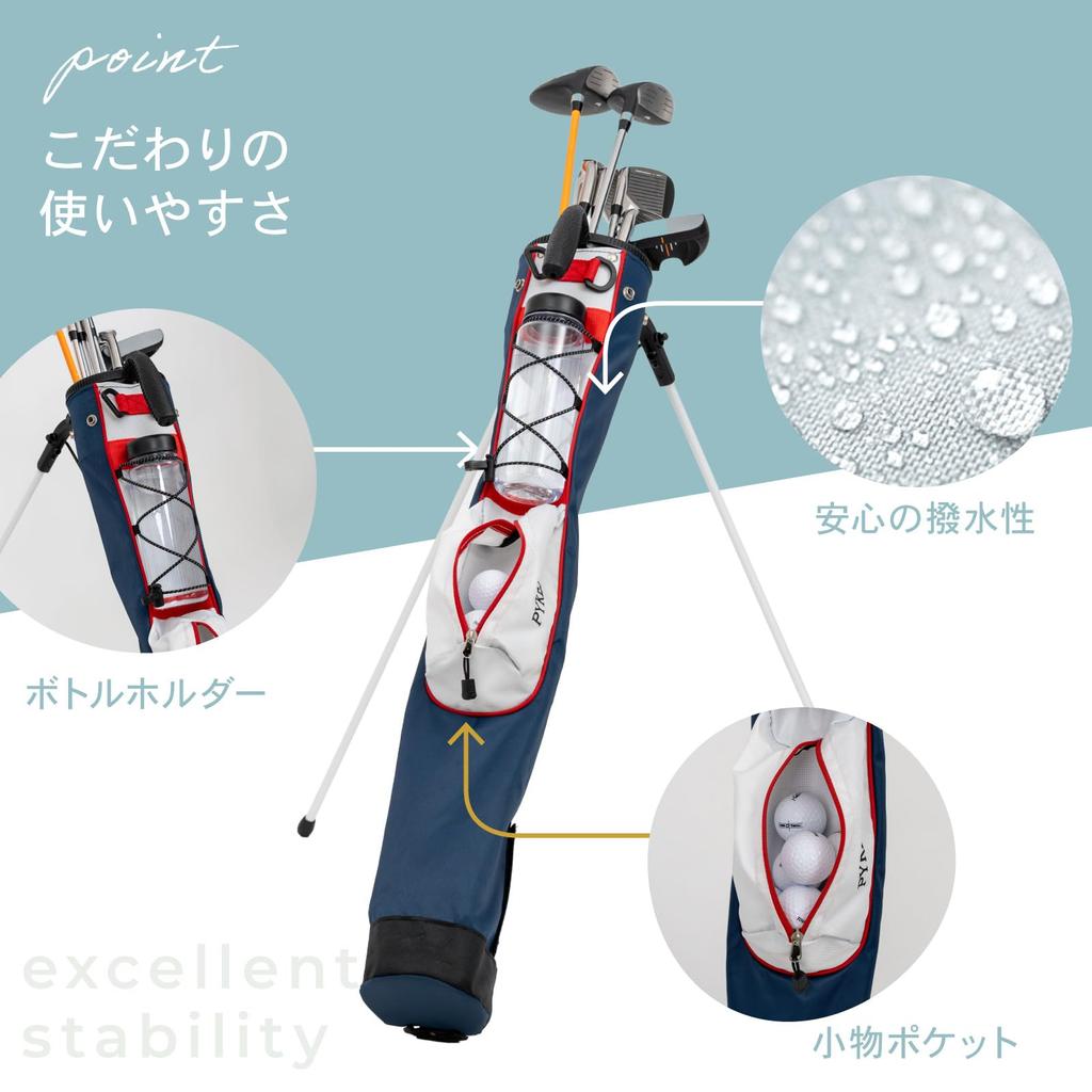 PYKES PEAK Golf Stand Bag Available in 20 Club Golf Caddy or with Holds 7 for Men and Women [Lightweight 980g, Colors] Self-Standing Case, Bag, Bag,