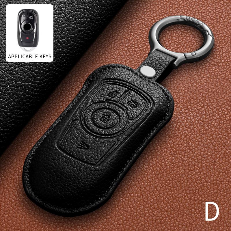 Leather Key Fob Cover For Buick Encore Envision Lacrosse Regal Verano