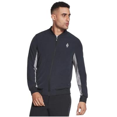 Skechweave Premium Bomber, schwarzes Herren-Sweatshirt