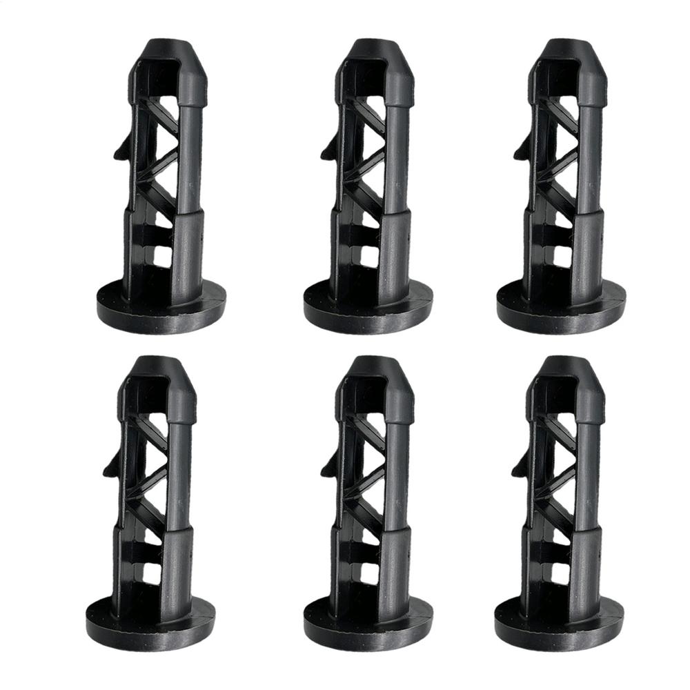 6 шт. Аксессуары для мусорного бака Болт для крышки мусорного бака Штифт-соединитель для мусорного бака Автомобильные соединительные штекеры Бытовые товары чёрный