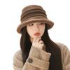 Korean New Autumn and Winter Hat for Women In Winter Plush Warm Bucket Hat Big Head Circumference Showing The Face Small Fisherman's Hat Thick