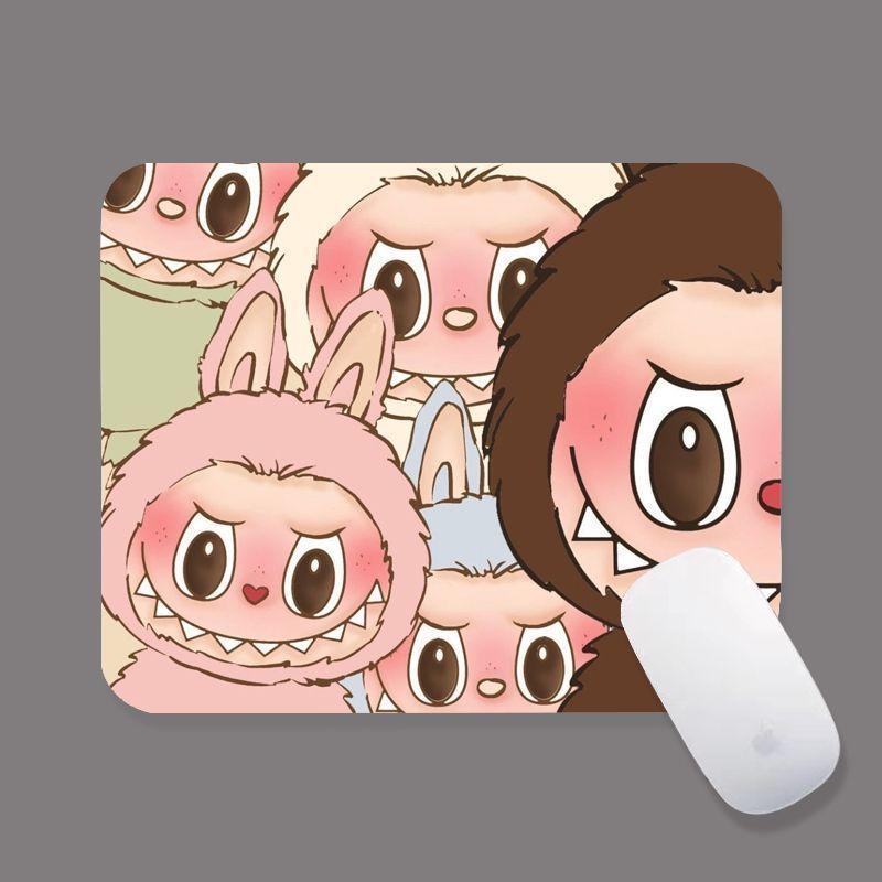 

Labubu Cute Cartoon Small-sized Mini Mouse Pad, Simple Office Small Size Convenient Mouse Pad 26X21cm