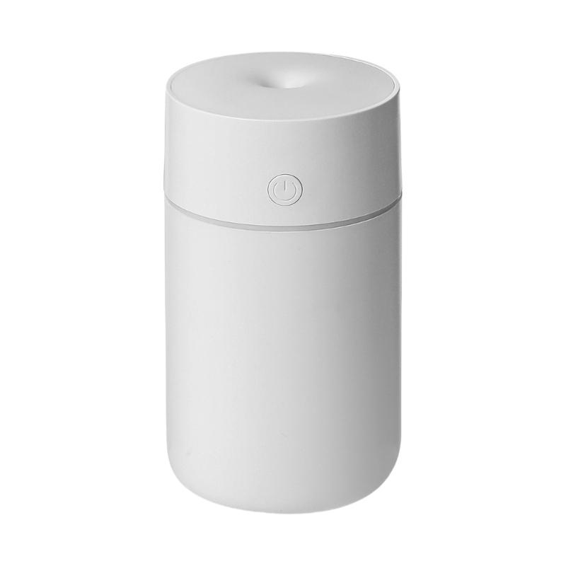 Rechargeable Mini Humidifier Small Desk Air Humidifier with Colorful Atmosphere Light and 4/8 Hour Timer for Home Use