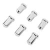 Lug Nut Covers ABS Chrome Plastic Anti Rust 33mm Flanged Lug Nut Caps for Trucks Trailers and Vehicles Flanged Lug Nut Cover