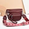 Sac bandoulière selle couleur unie tendance - Sac à bandoulière grande capacité pour femme